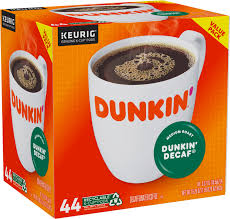 Dunkin Decaf coffee pods