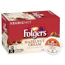 Folgers Hazelnut Cream Coffee K Cup