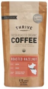Thrive Market Organic Roasted Hazelnut Coffee.