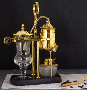 Classic Golden Belgium Luxury Royal Family Balance Syphon Coffee Maker