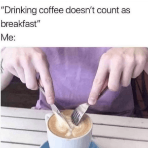 Coffee As A Meal