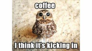 Coffee Kicking In