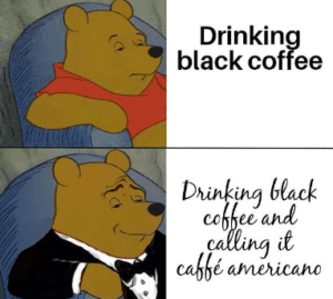 Drinking Black Coffee At Home