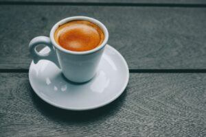 An Espresso In A Demitasse Cup