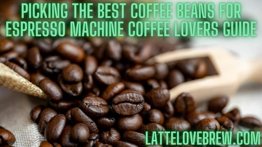 Picking The Best Coffee Beans For Espresso Machine Coffee Lovers Guide