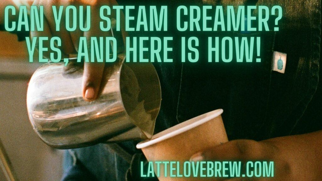 Can You Steam Creamer Yes, And Here Is How!