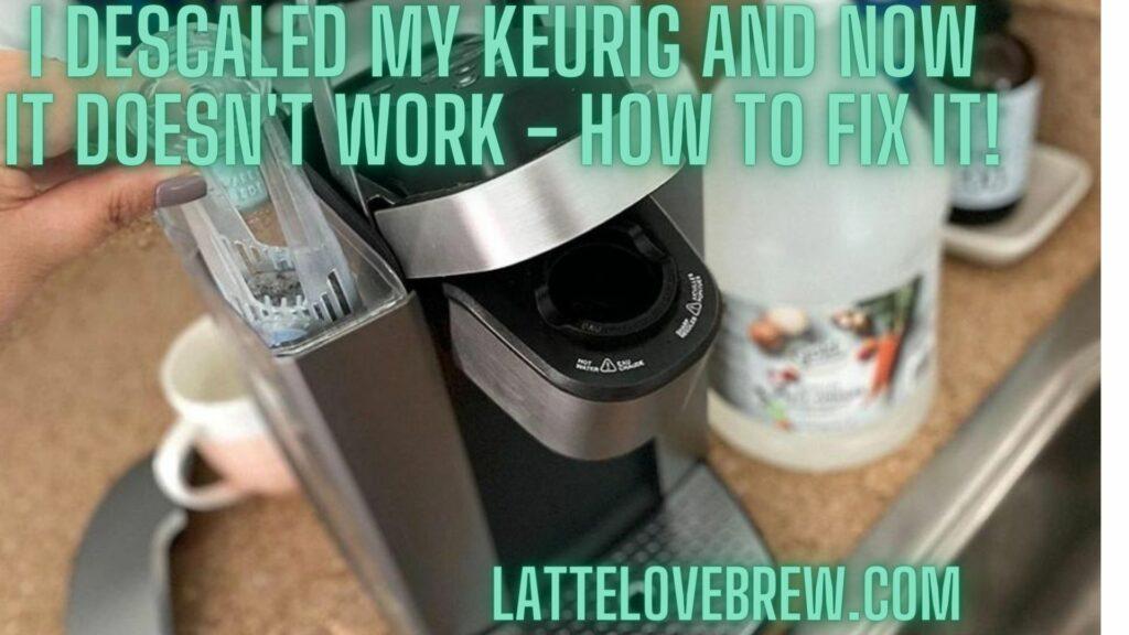 I Descaled My Keurig And Now It Doesn't Work - How To Fix It!