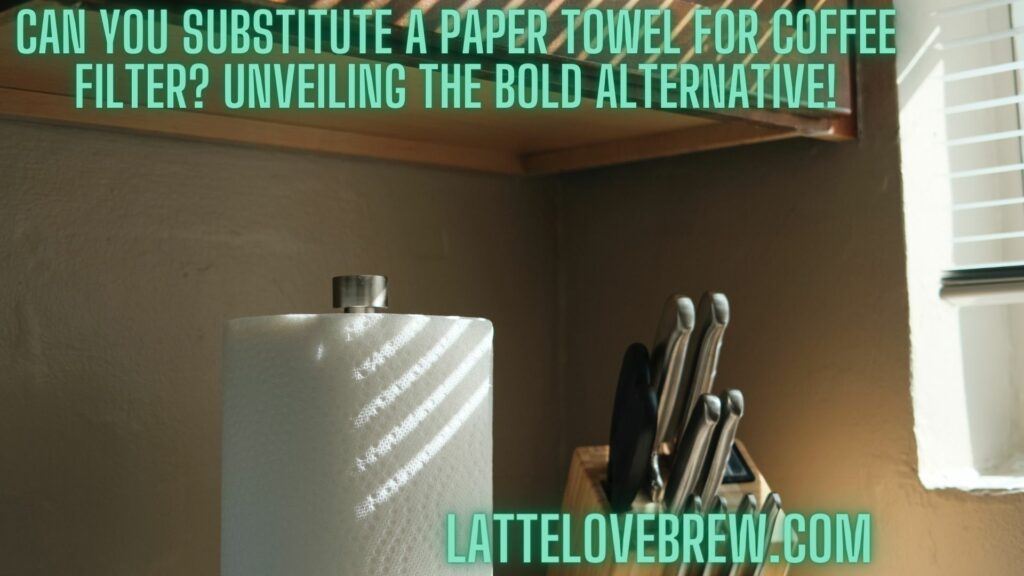 Can You Substitute A Paper Towel For Coffee Filter Unveiling The Bold Alternative!
