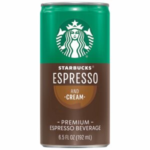 Starbucks Espresso And Cream, 6.5 oz Caffeine